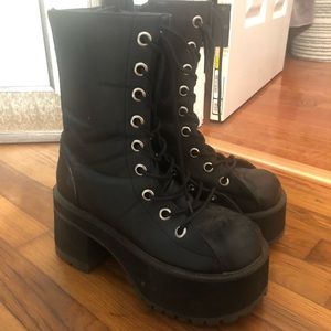 Demonia Platform Boots Dolls Kill